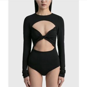 The Line by K Cerys Bodysuit in Black Bodysuit Sz XS